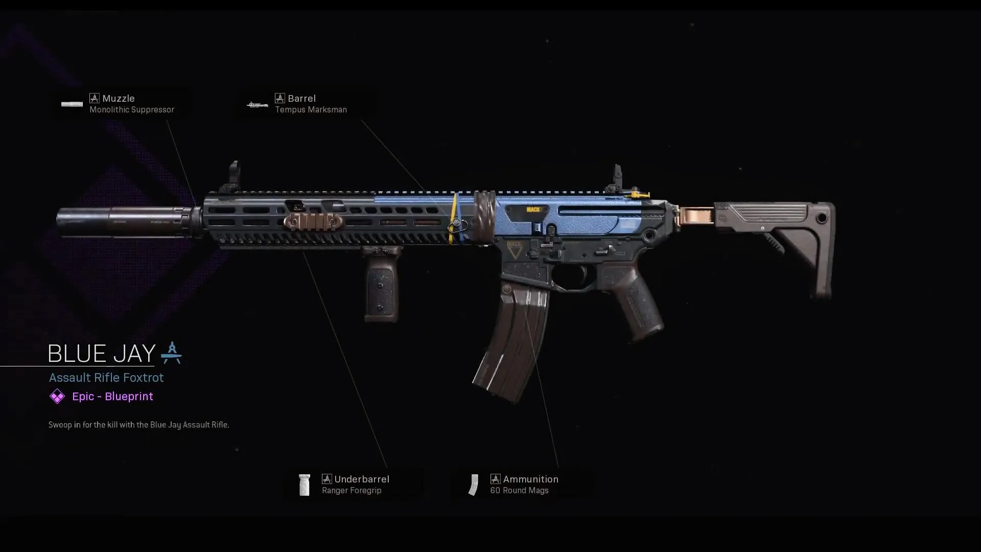 Blue Jay - COD Warzone and Modern Warfare Weapon Blueprint | Call of Duty Blue Jay - COD Warzone and Modern Warfare Weapon Blueprint | Call of Duty