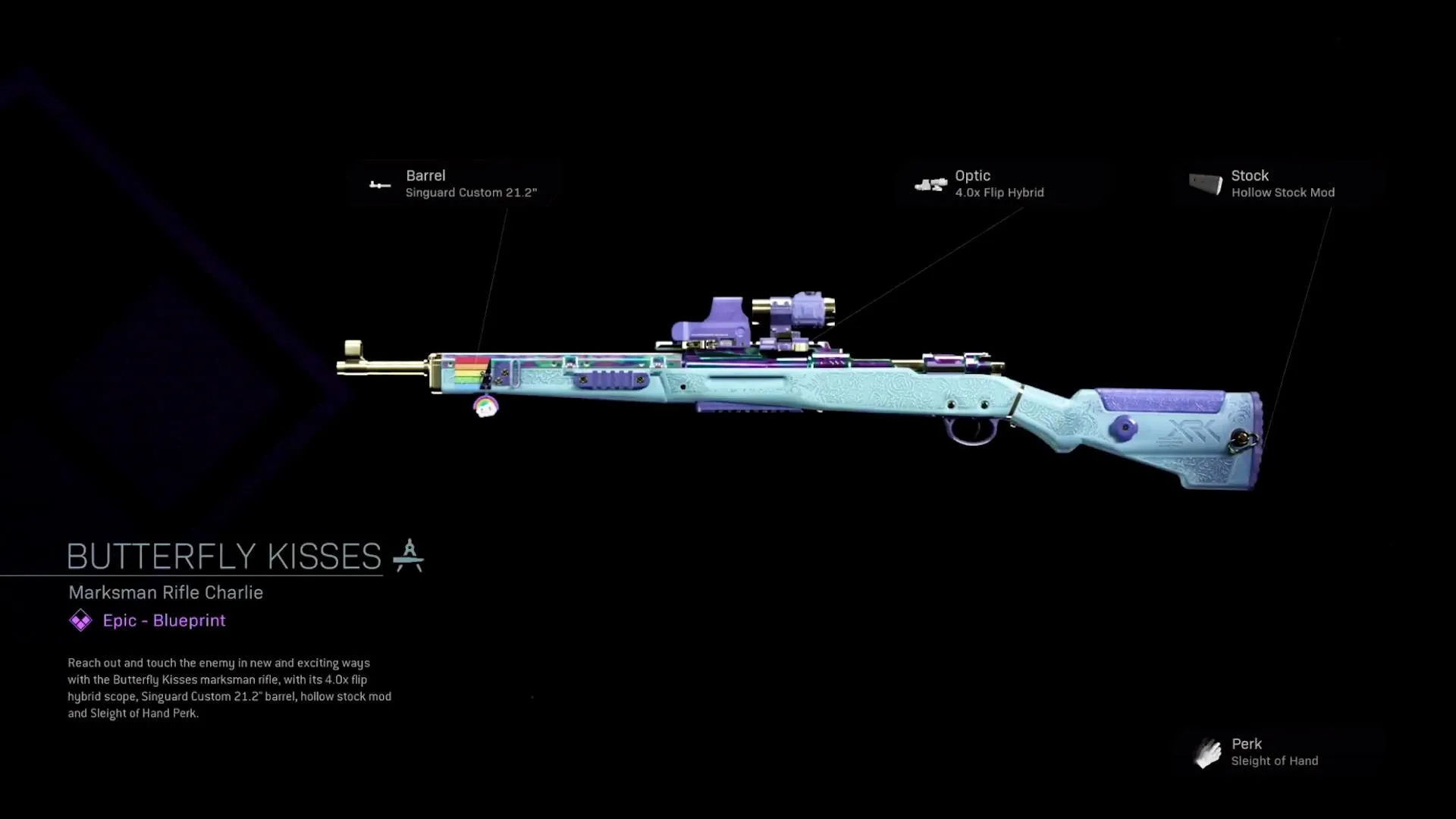 Butterfly Kisses - COD Warzone and Modern Warfare Weapon Blueprint | Call of Duty