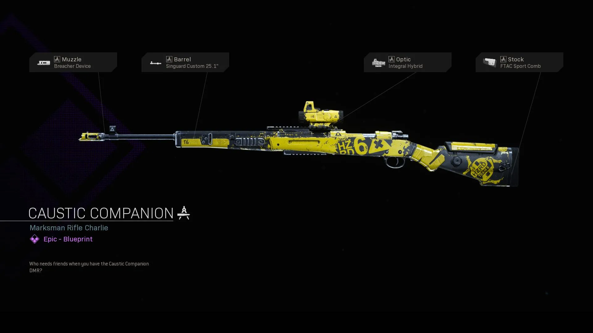 Caustic Companion - COD Warzone and Modern Warfare Weapon Blueprint | Call of Duty