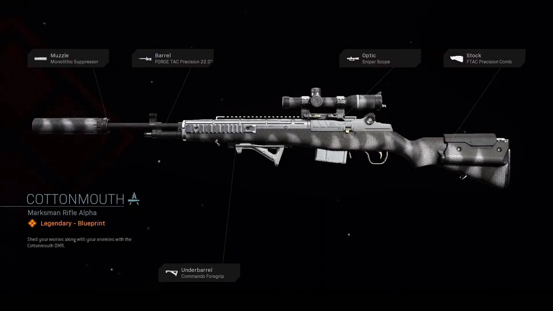 Cottonmouth - COD Warzone and Modern Warfare Weapon Blueprint | Call of Duty Cottonmouth - COD Warzone and Modern Warfare Weapon Blueprint | Call of Duty
