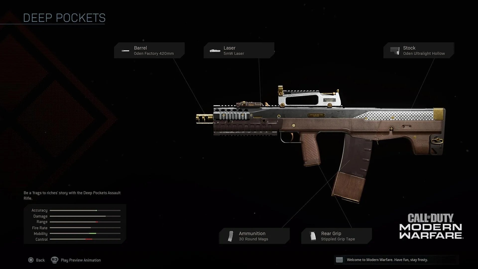 Deep Pockets - COD Warzone and Modern Warfare Weapon Blueprint | Call of Duty