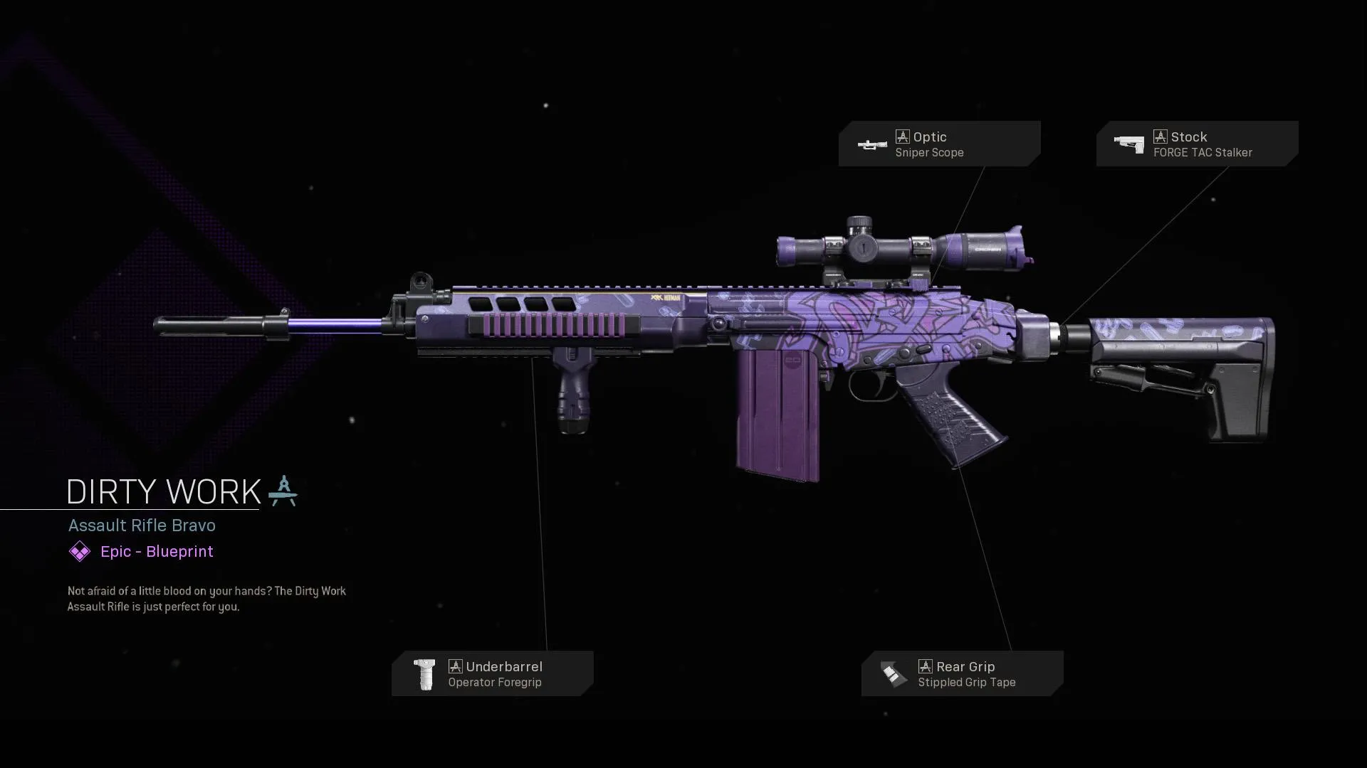 Dirty Work - COD Warzone and Modern Warfare Weapon Blueprint | Call of Duty Dirty Work - COD Warzone and Modern Warfare Weapon Blueprint | Call of Duty