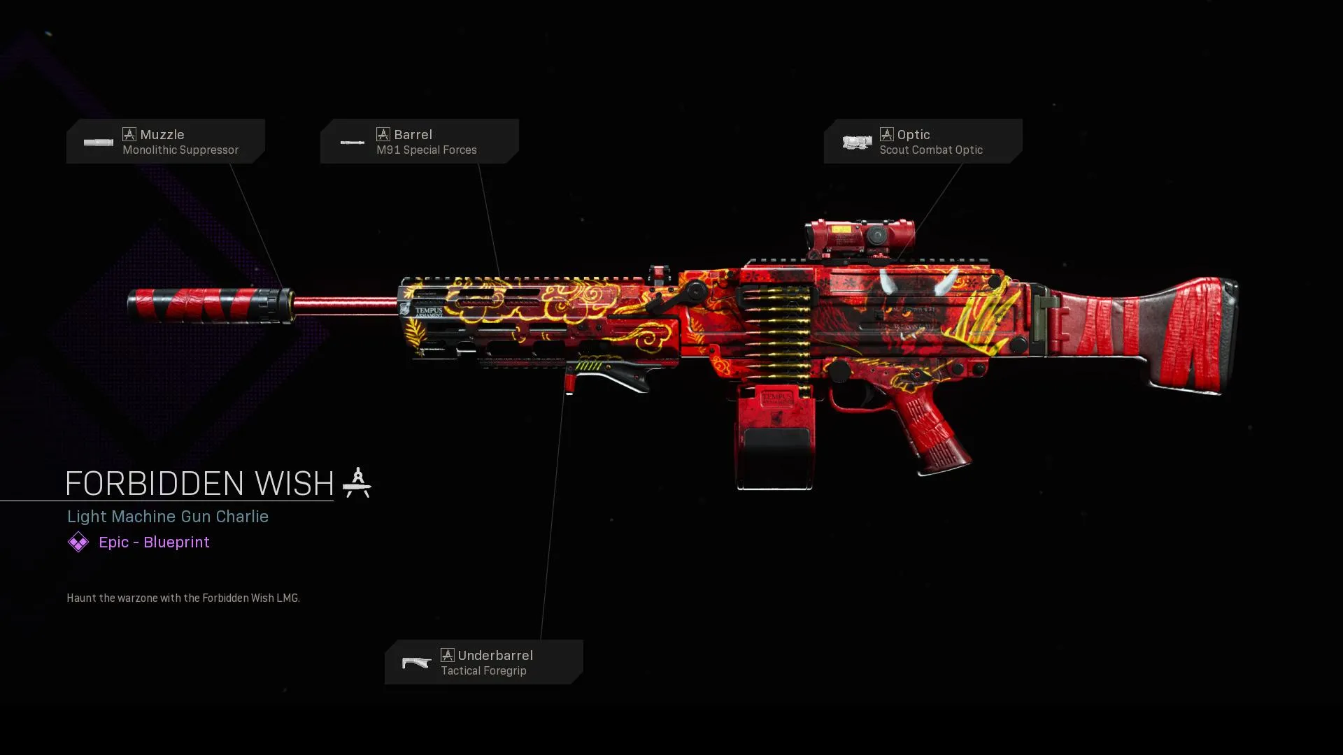 Forbidden Wish - COD Warzone and Modern Warfare Weapon Blueprint | Call of Duty