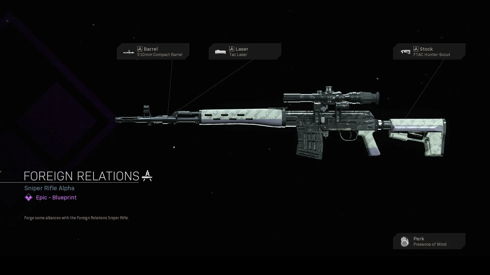 Foreign Relations - COD Warzone and Modern Warfare Weapon Blueprint | Call of Duty Foreign Relations - COD Warzone and Modern Warfare Weapon Blueprint | Call of Duty