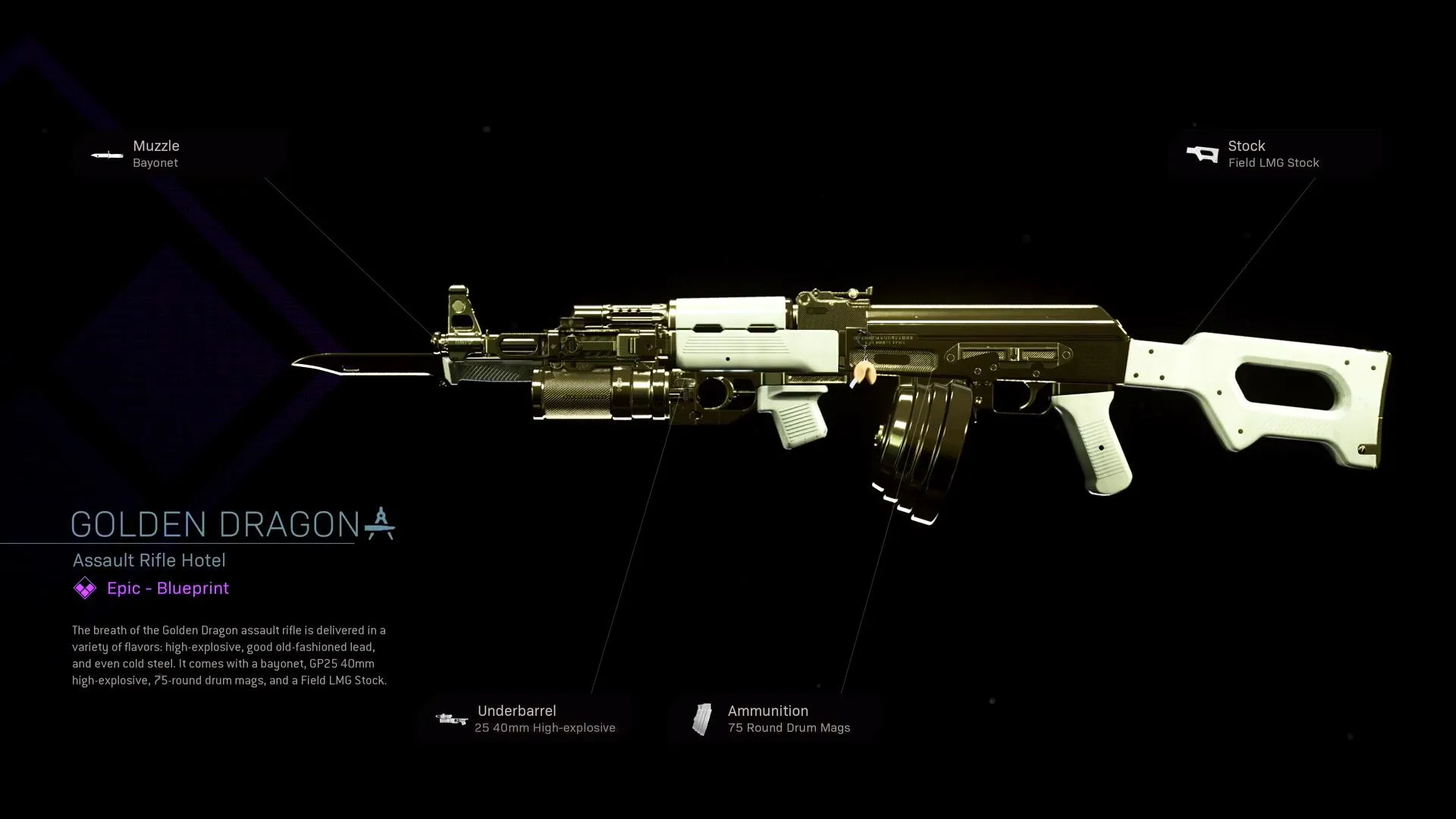 Golden Dragon - COD Warzone and Modern Warfare Weapon Blueprint | Call of Duty