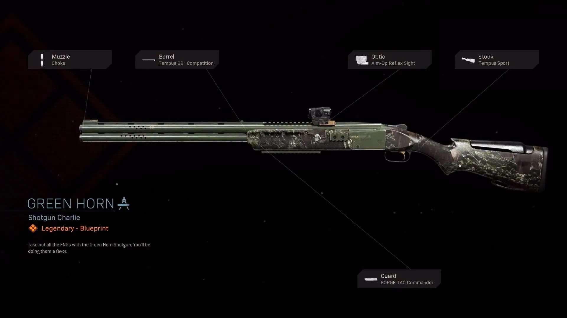 Green Horn - COD Warzone and Modern Warfare Weapon Blueprint | Call of Duty Green Horn - COD Warzone and Modern Warfare Weapon Blueprint | Call of Duty