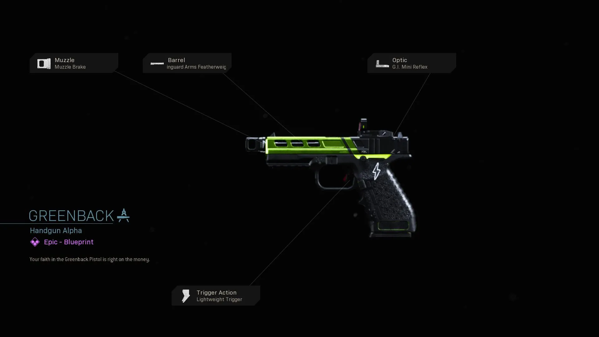 Greenback - COD Warzone and Modern Warfare Weapon Blueprint | Call of Duty Greenback - COD Warzone and Modern Warfare Weapon Blueprint | Call of Duty
