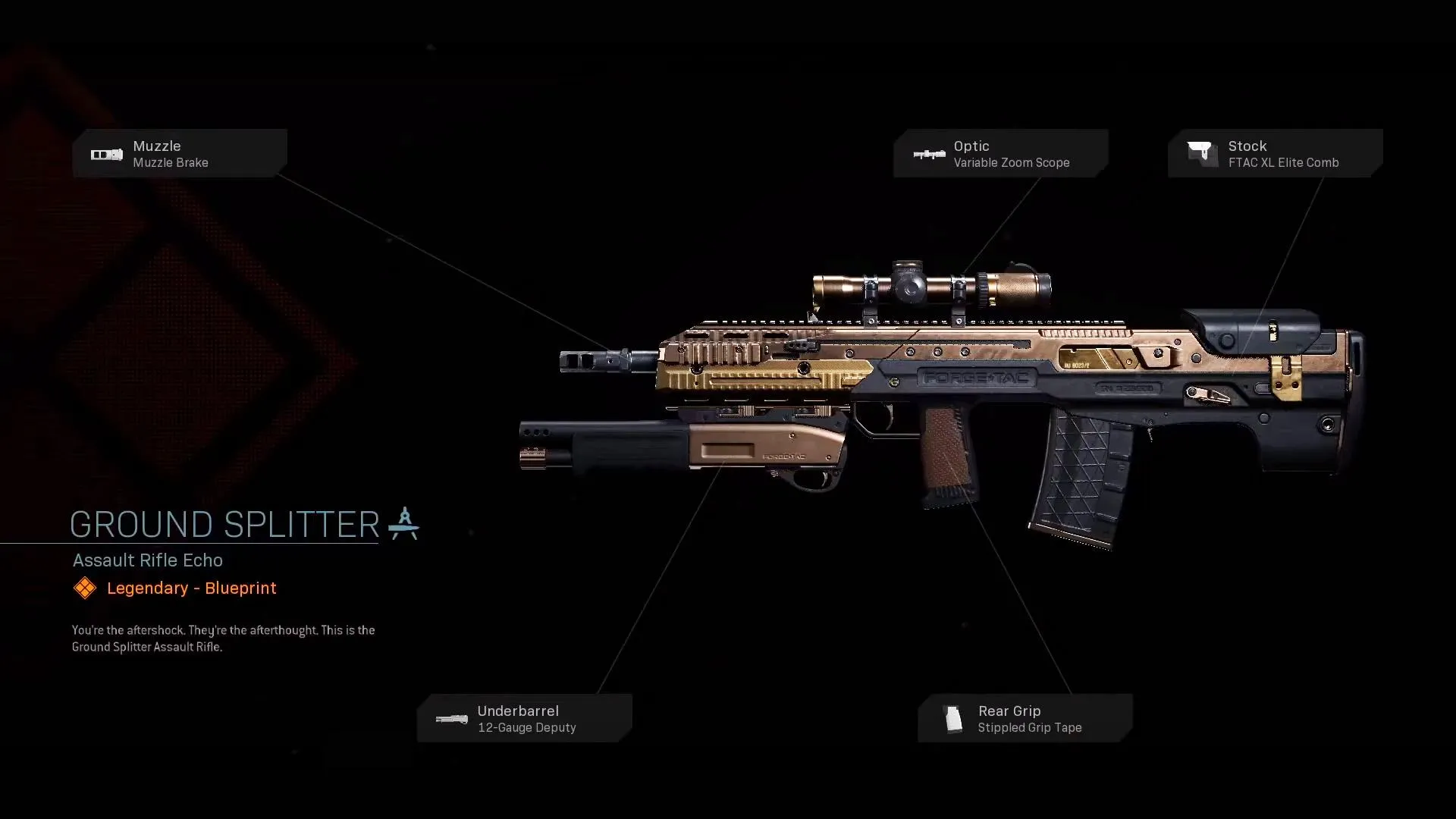 Ground Splitter - COD Warzone and Modern Warfare Weapon Blueprint | Call of Duty