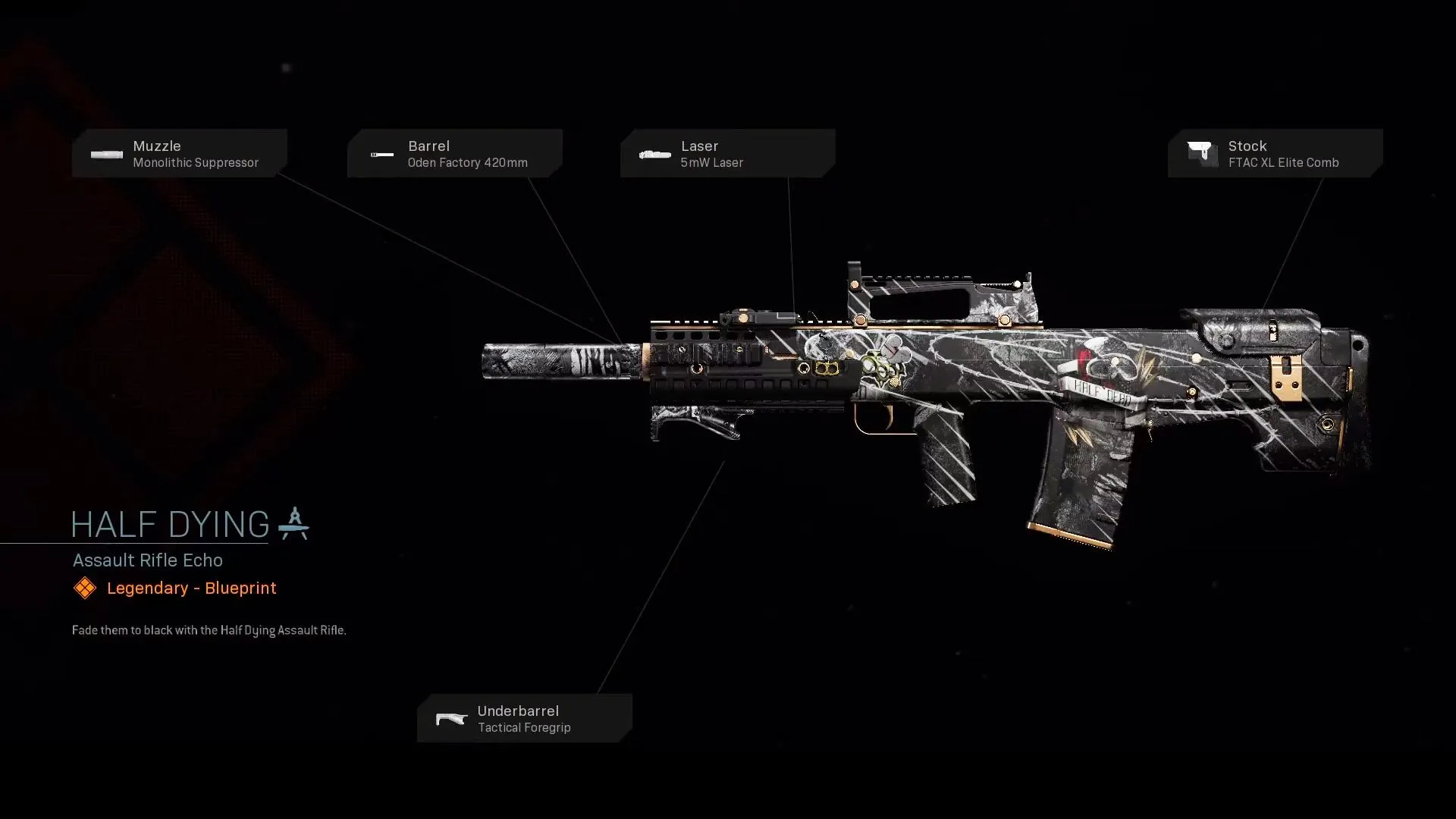 Half Dying - COD Warzone and Modern Warfare Weapon Blueprint | Call of Duty Half Dying - COD Warzone and Modern Warfare Weapon Blueprint | Call of Duty