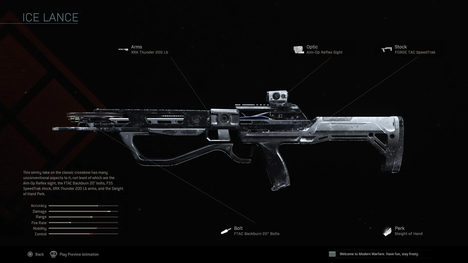 Ice Lance - COD Warzone and Modern Warfare Weapon Blueprint | Call of Duty Ice Lance - COD Warzone and Modern Warfare Weapon Blueprint | Call of Duty