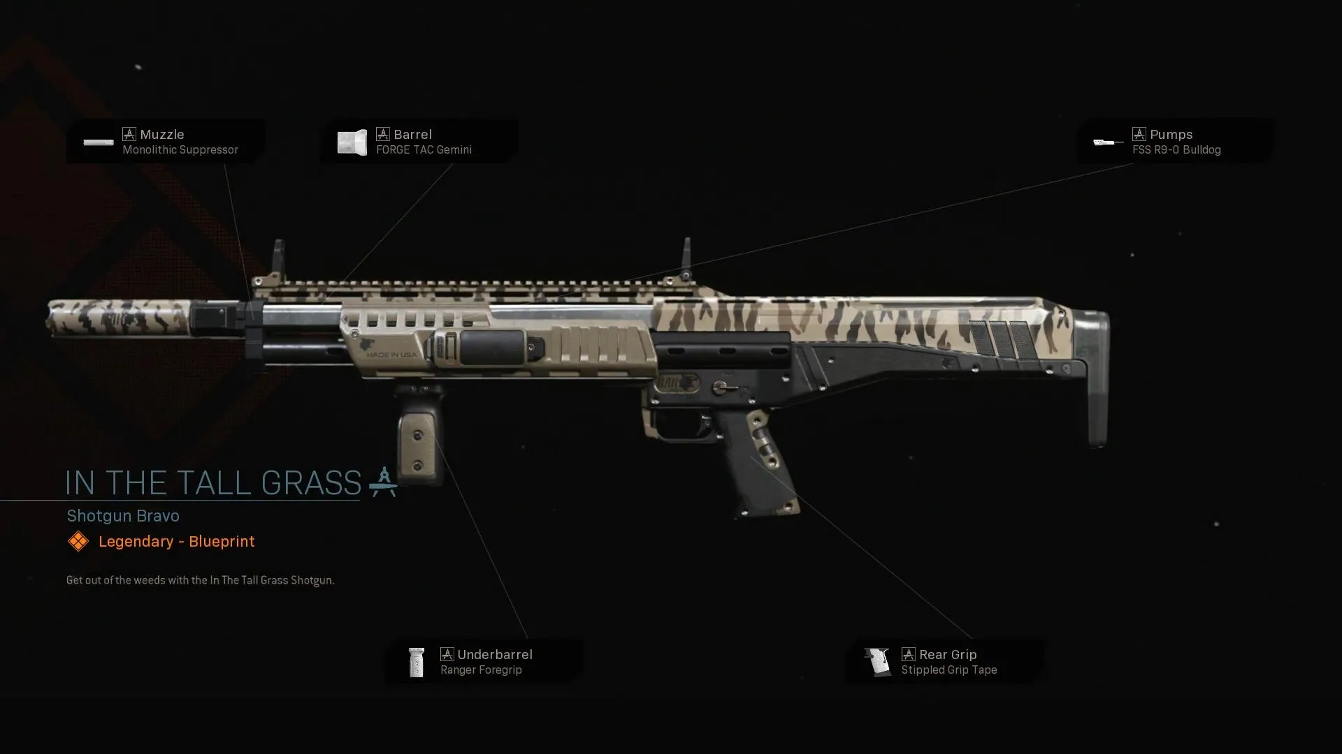 In The Tall Grass - COD Warzone and Modern Warfare Weapon Blueprint | Call of Duty