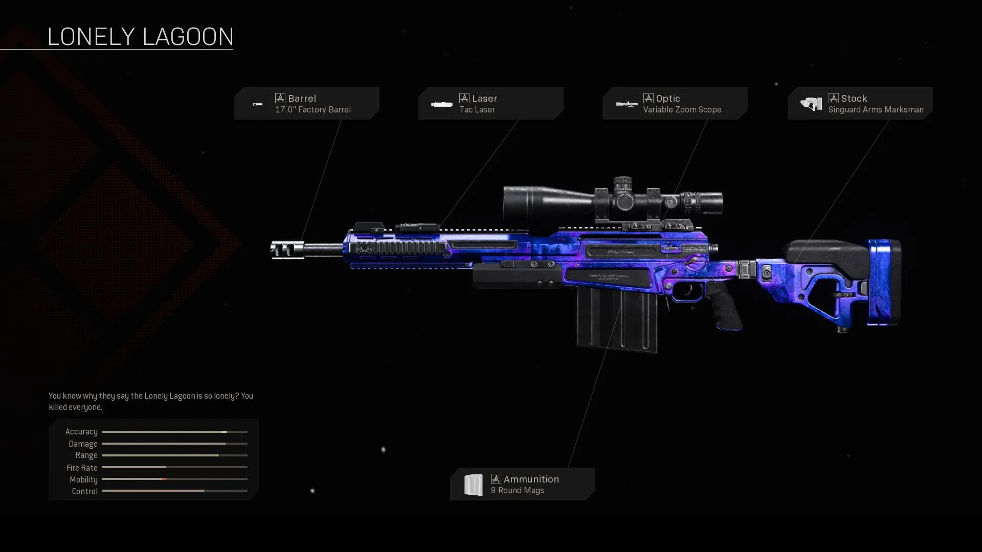 Lonely Lagoon - COD Warzone and Modern Warfare Weapon Blueprint | Call of Duty Lonely Lagoon - COD Warzone and Modern Warfare Weapon Blueprint | Call of Duty