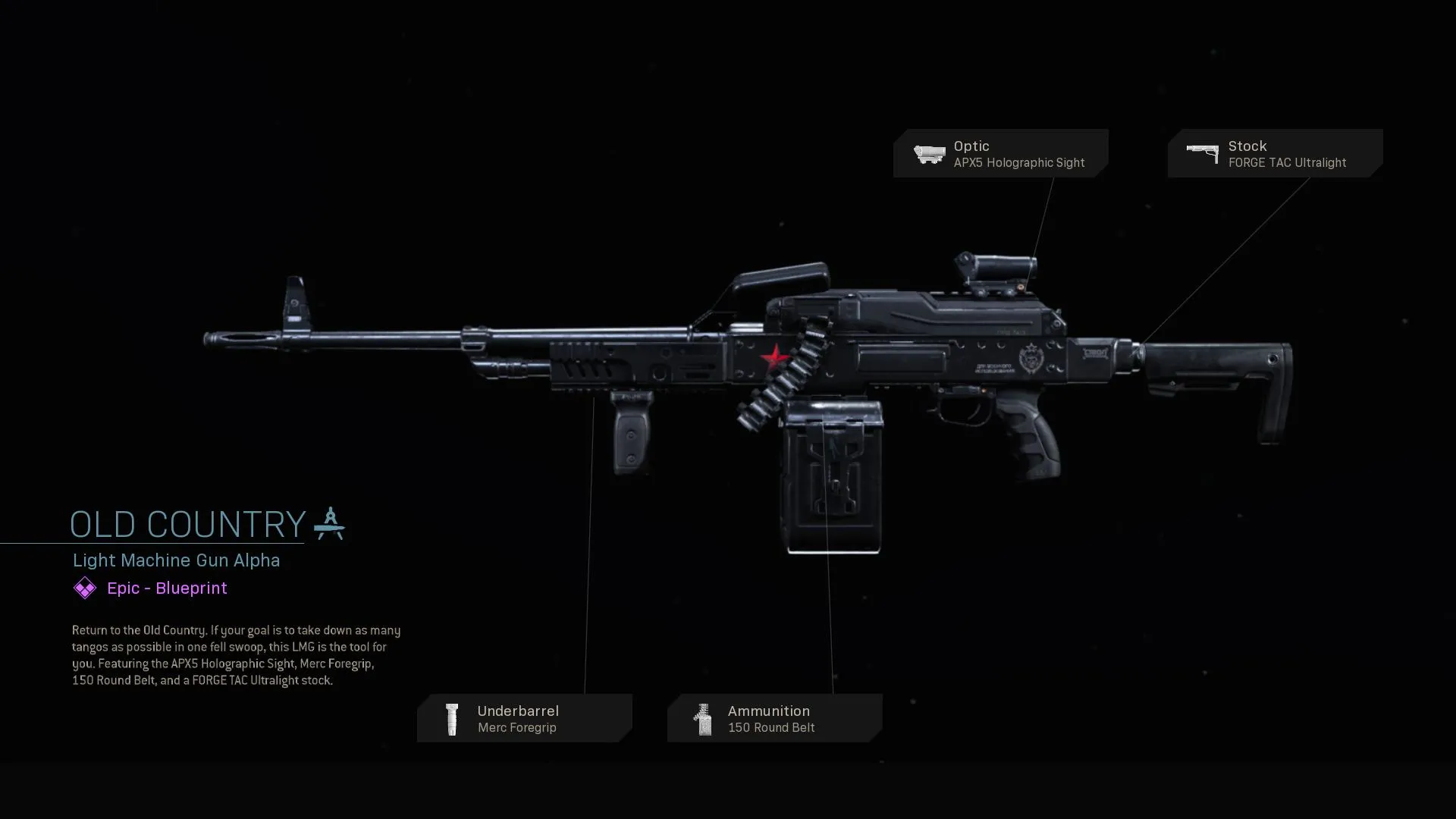 Old Country - COD Warzone and Modern Warfare Weapon Blueprint | Call of Duty