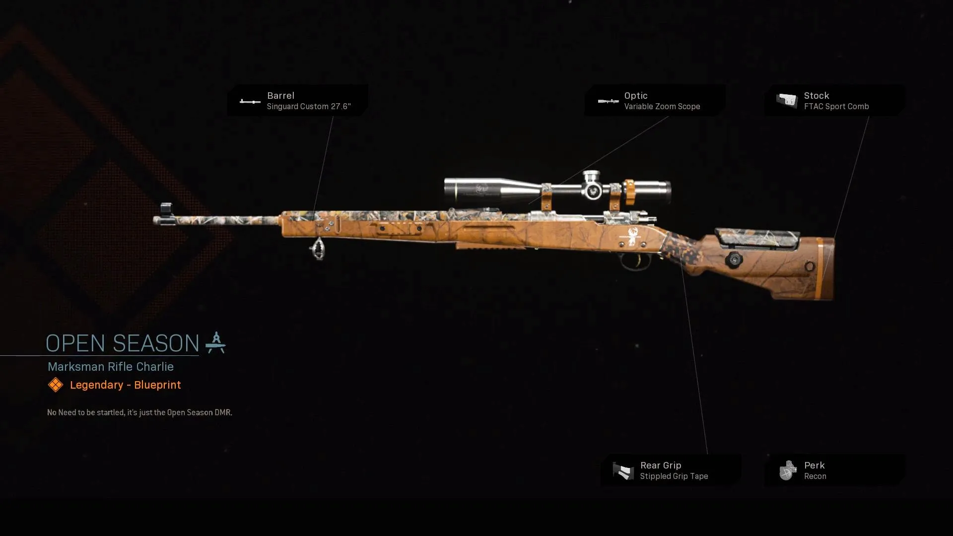 Open Season - COD Warzone and Modern Warfare Weapon Blueprint | Call of Duty