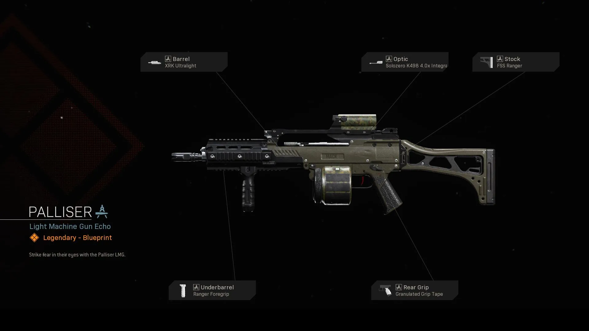 Palliser - COD Warzone and Modern Warfare Weapon Blueprint | Call of Duty Palliser - COD Warzone and Modern Warfare Weapon Blueprint | Call of Duty