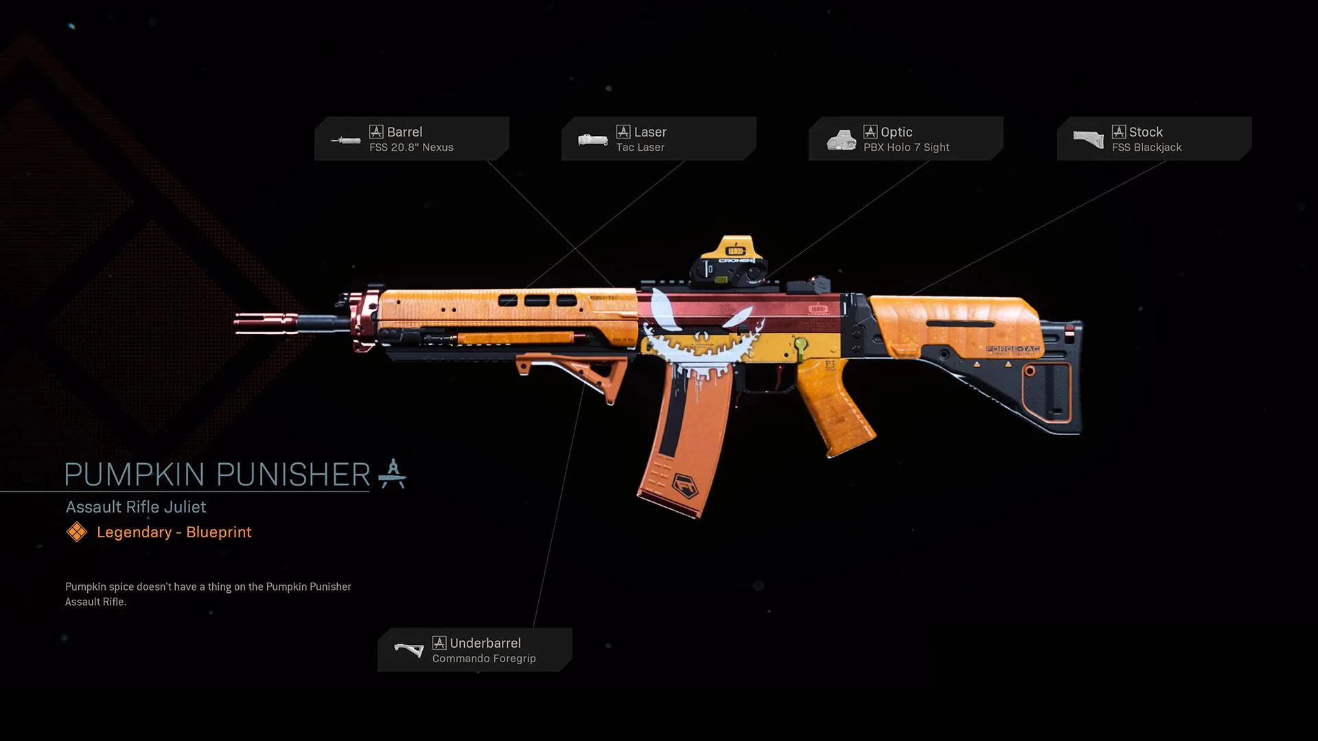Pumpkin Punisher - COD Warzone and Modern Warfare Weapon Blueprint | Call of Duty Pumpkin Punisher - COD Warzone and Modern Warfare Weapon Blueprint | Call of Duty