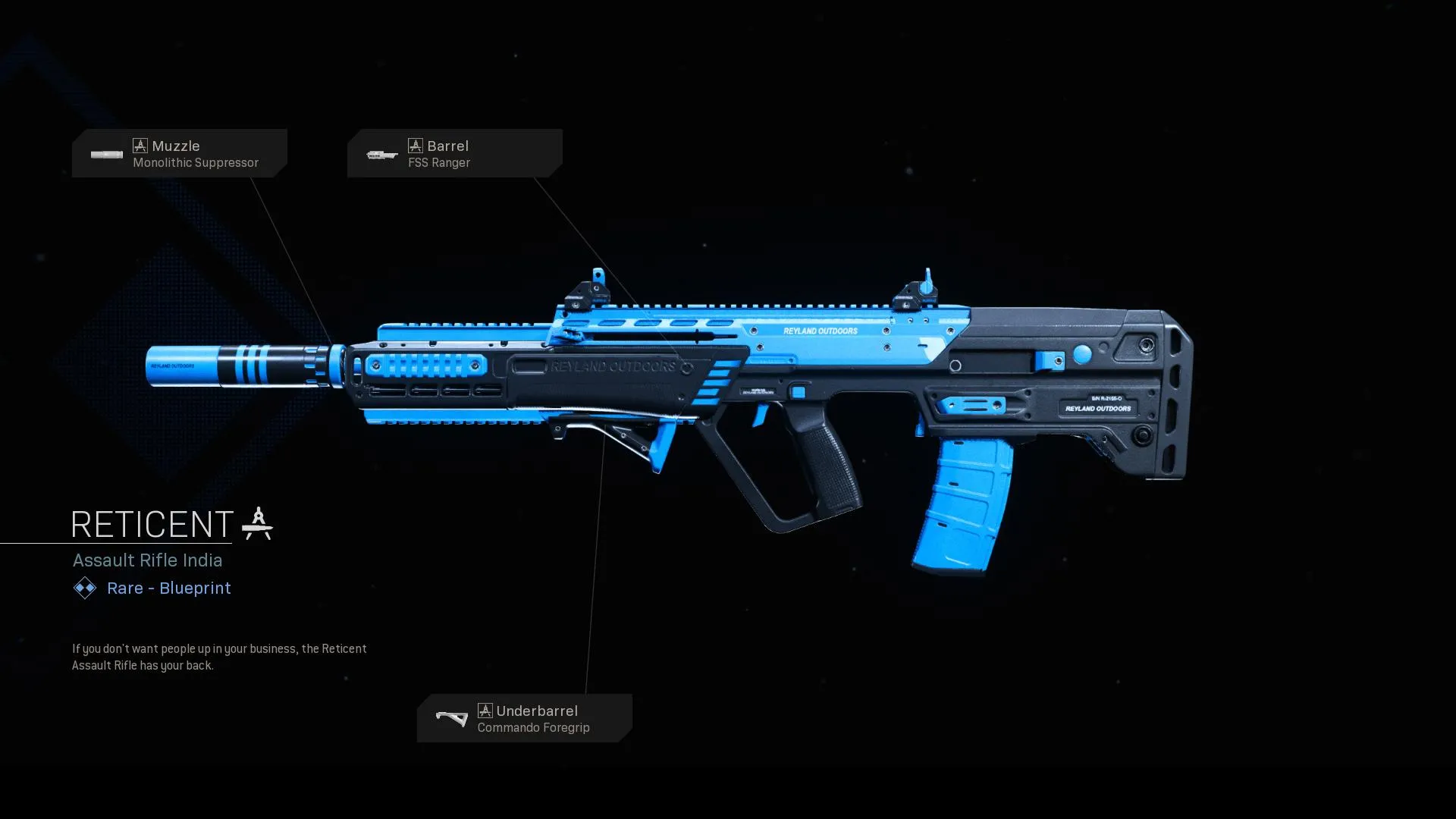 Reticent - COD Warzone and Modern Warfare Weapon Blueprint | Call of Duty Reticent - COD Warzone and Modern Warfare Weapon Blueprint | Call of Duty