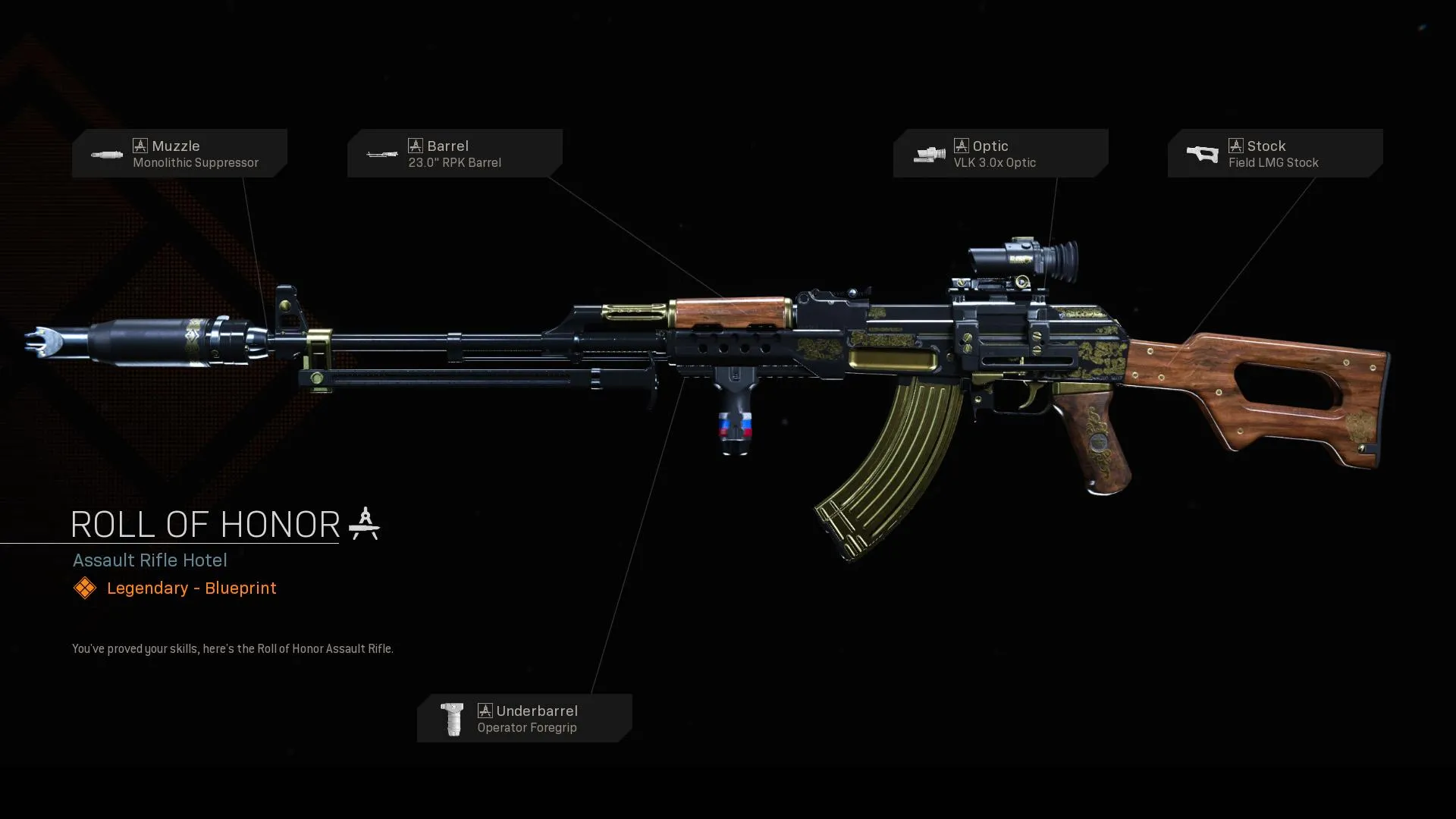 Roll of Honor - COD Warzone and Modern Warfare Weapon Blueprint | Call of Duty Roll of Honor - COD Warzone and Modern Warfare Weapon Blueprint | Call of Duty