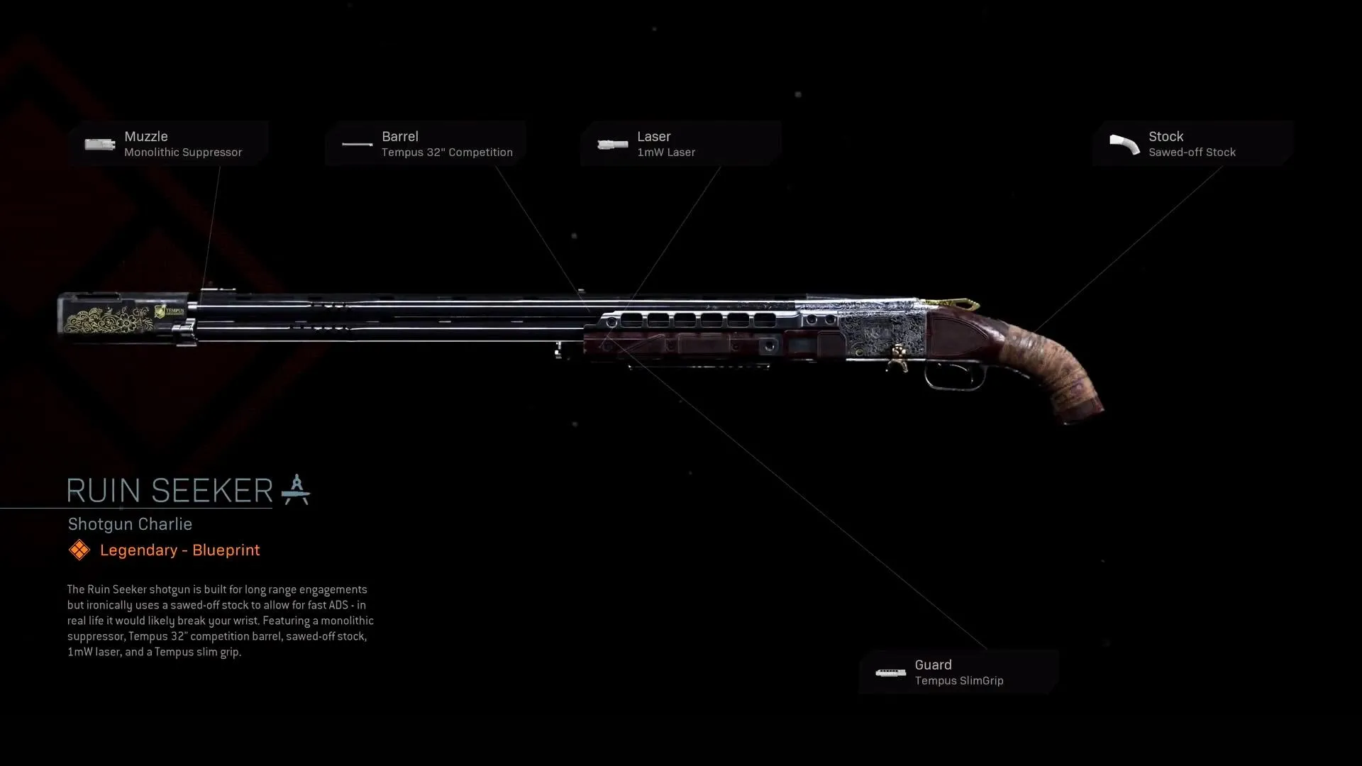 Ruin Seeker - COD Warzone and Modern Warfare Weapon Blueprint | Call of Duty