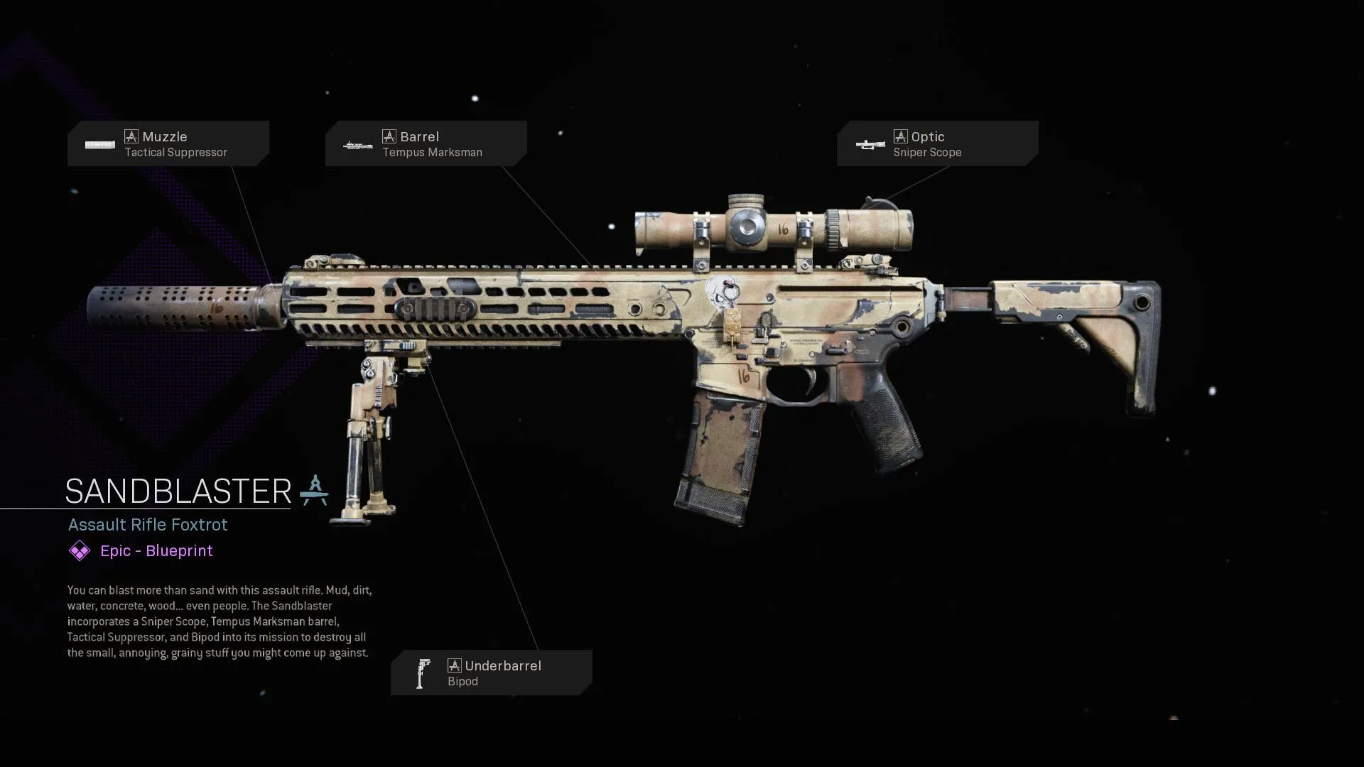 Sandblaster - COD Warzone and Modern Warfare Weapon Blueprint | Call of Duty Sandblaster - COD Warzone and Modern Warfare Weapon Blueprint | Call of Duty