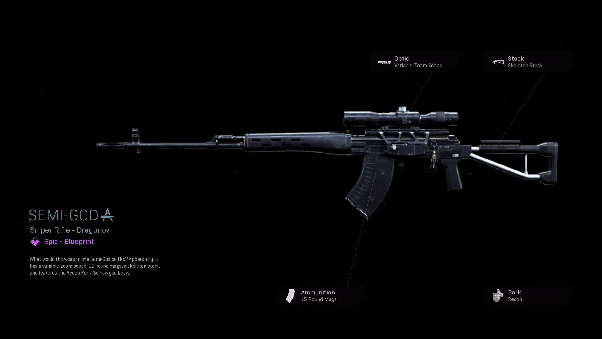 Semi-God - COD Warzone and Modern Warfare Weapon Blueprint | Call of Duty Semi-God - COD Warzone and Modern Warfare Weapon Blueprint | Call of Duty
