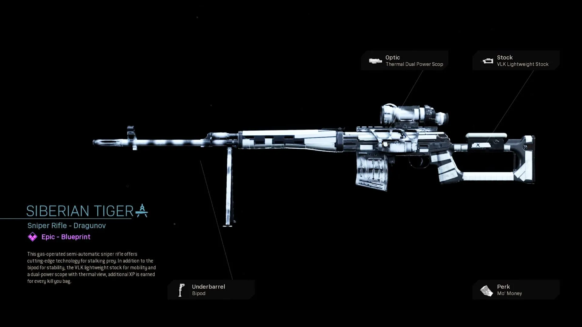 Siberian Tiger - COD Warzone and Modern Warfare Weapon Blueprint | Call of Duty Siberian Tiger - COD Warzone and Modern Warfare Weapon Blueprint | Call of Duty
