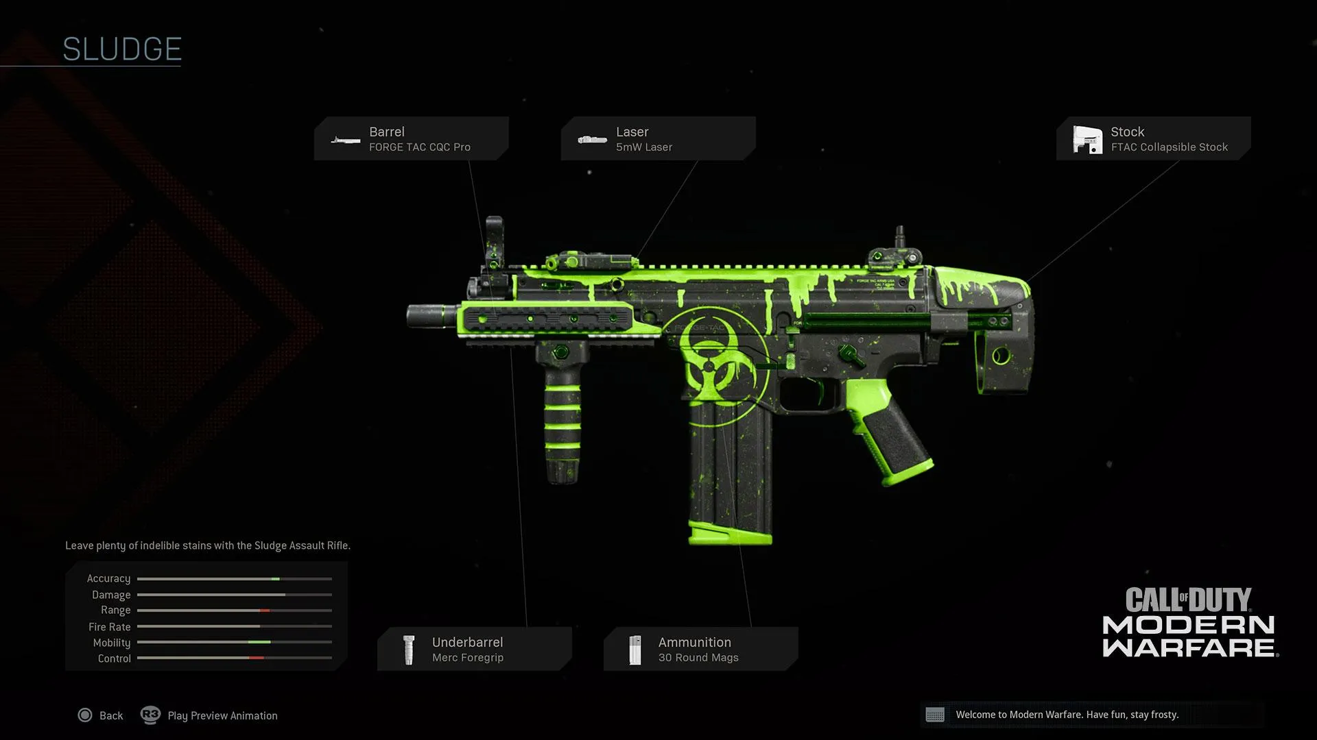 Sludge - COD Warzone and Modern Warfare Weapon Blueprint | Call of Duty