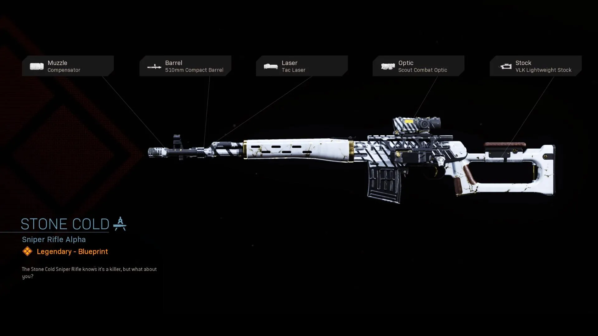 Stone Cold - COD Warzone and Modern Warfare Weapon Blueprint | Call of Duty Stone Cold - COD Warzone and Modern Warfare Weapon Blueprint | Call of Duty