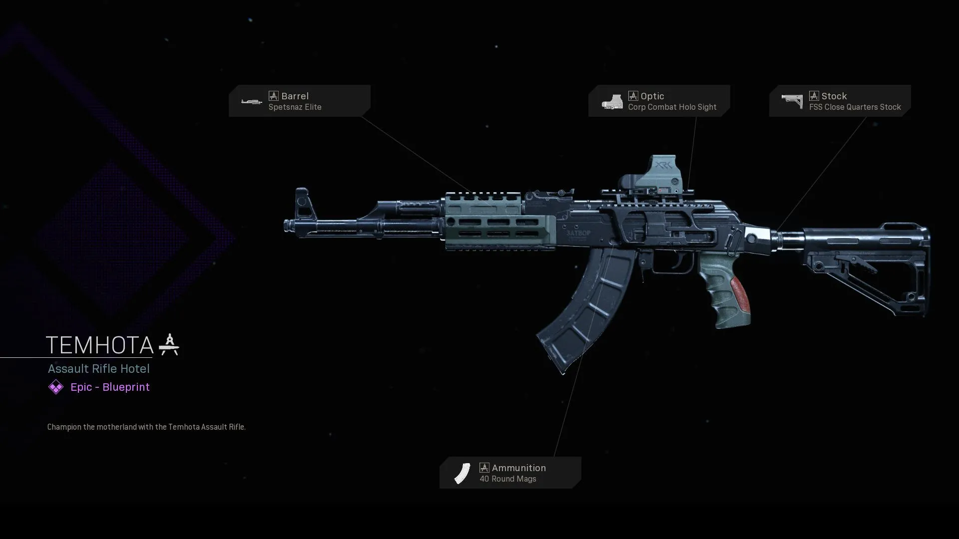 Temhota - COD Warzone and Modern Warfare Weapon Blueprint | Call of Duty Temhota - COD Warzone and Modern Warfare Weapon Blueprint | Call of Duty