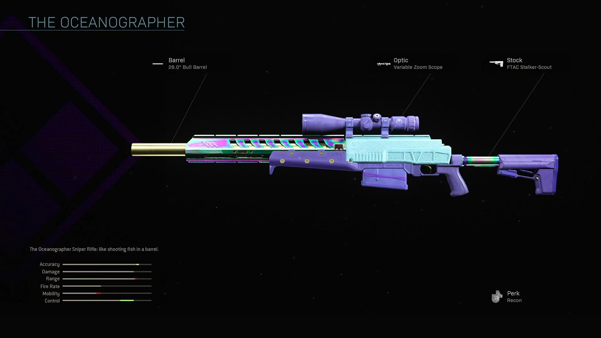 The Oceanographer - COD Warzone and Modern Warfare Weapon Blueprint | Call of Duty
