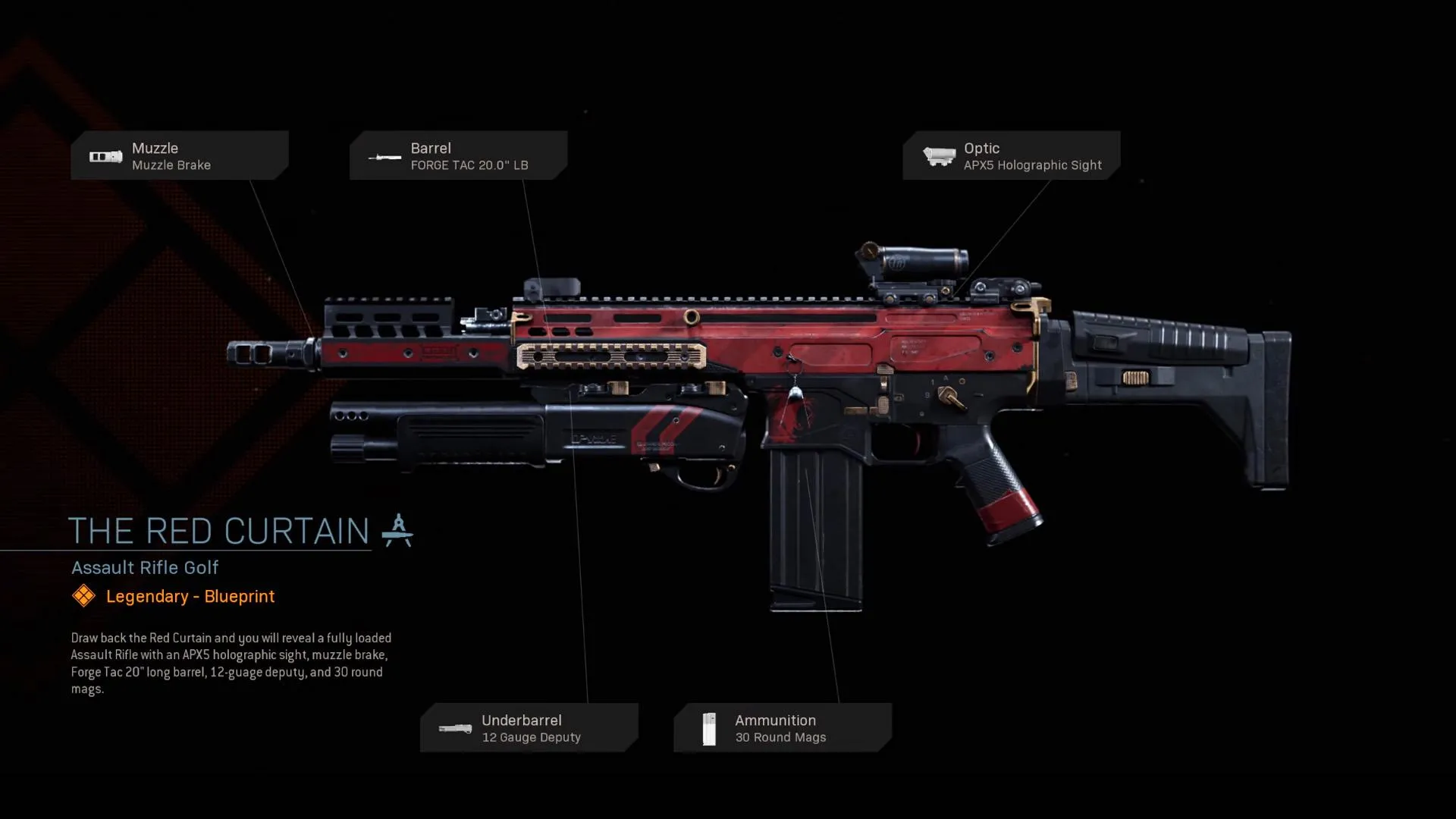 The Red Curtain - COD Warzone and Modern Warfare Weapon Blueprint | Call of Duty
