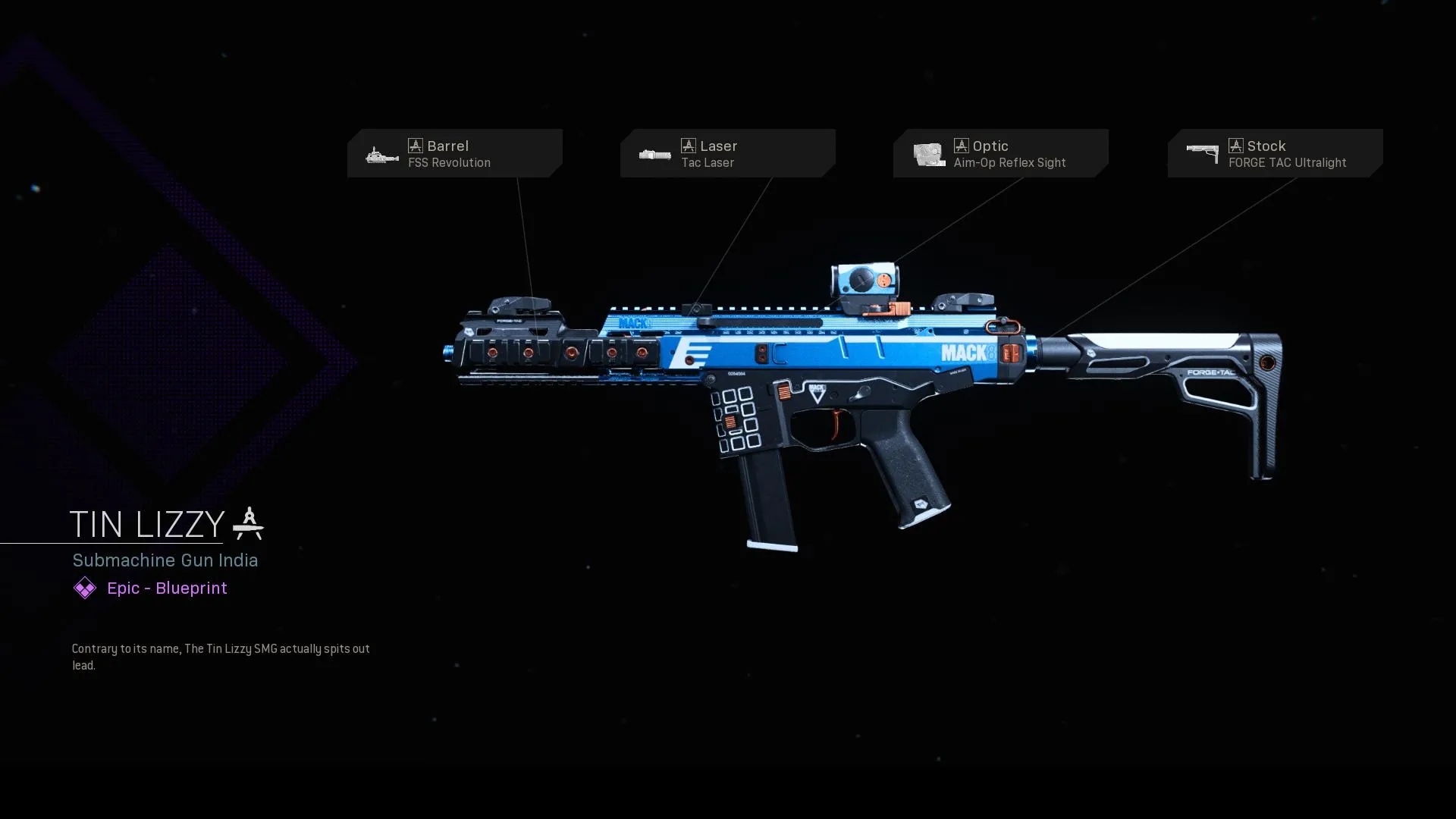 Tin Lizzy - COD Warzone and Modern Warfare Weapon Blueprint | Call of Duty Tin Lizzy - COD Warzone and Modern Warfare Weapon Blueprint | Call of Duty