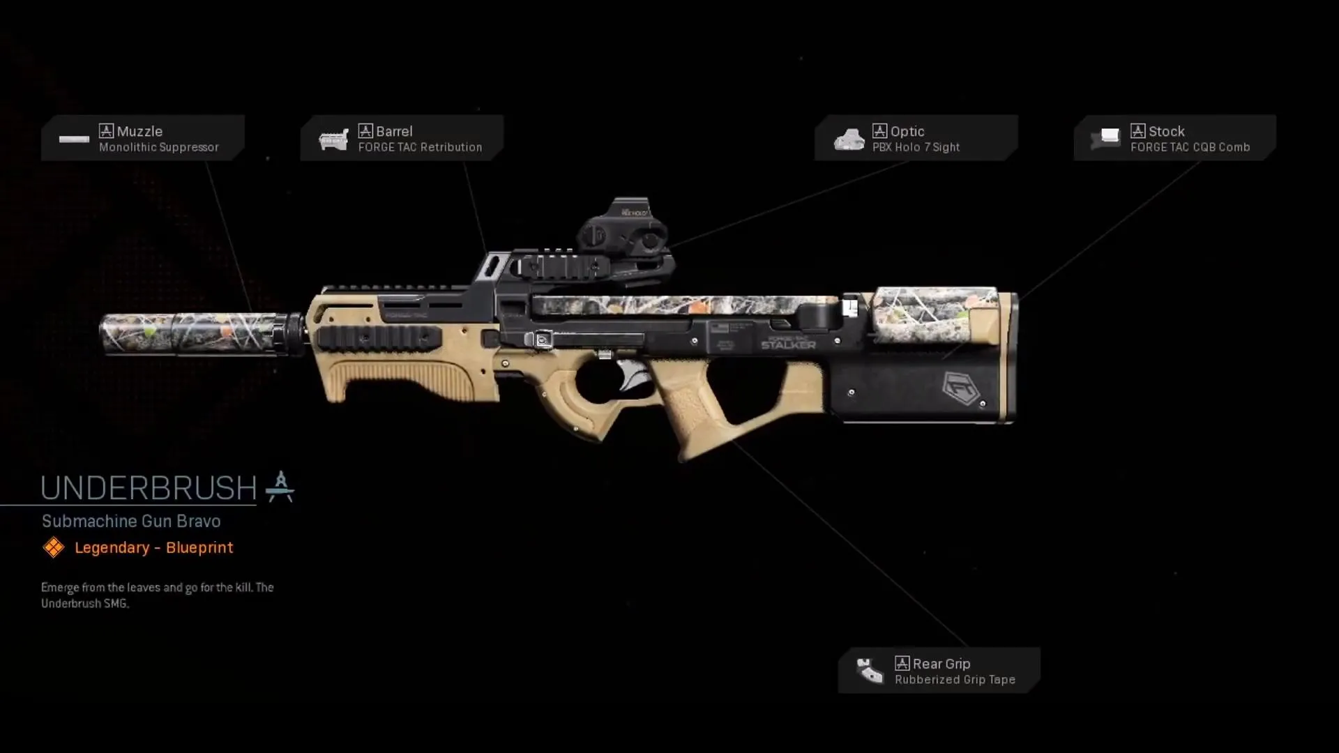 Underbrush - COD Warzone and Modern Warfare Weapon Blueprint | Call of Duty Underbrush - COD Warzone and Modern Warfare Weapon Blueprint | Call of Duty