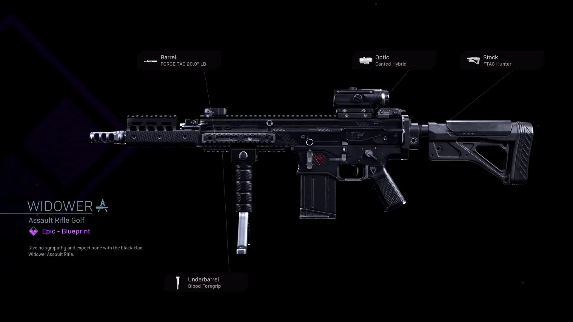 Widower - COD Warzone and Modern Warfare Weapon Blueprint | Call of Duty Widower - COD Warzone and Modern Warfare Weapon Blueprint | Call of Duty