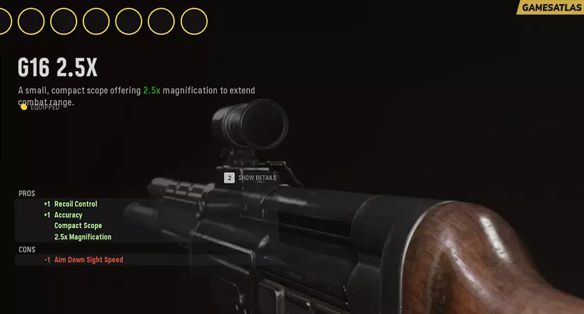 G16 2.5x - Optic Attachments in COD Vanguard