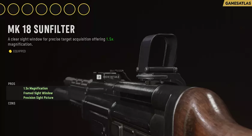 Mk 18 Sunfilter - Optic Attachments in COD Vanguard