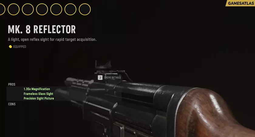 MK. 8 Reflector - Optic Attachments in COD Vanguard MK. 8 Reflector - Optic Attachments in COD Vanguard