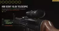 K98 scout 100x telescopic