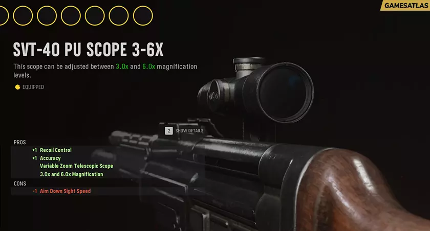 SVT-40 PU Scope 3-6x - Optic Attachments in COD Vanguard SVT-40 PU Scope 3-6x - Optic Attachments in COD Vanguard