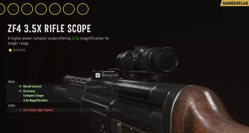 ZF4 3.5x Rifle Scope - Optic Attachments in COD Vanguard