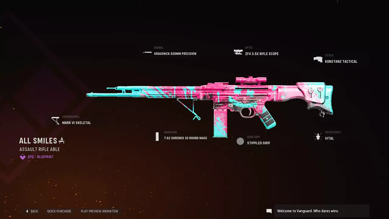 All Smiles - COD Warzone and Vanguard Weapon Blueprint | Call of Duty All Smiles - COD Warzone and Vanguard Weapon Blueprint | Call of Duty