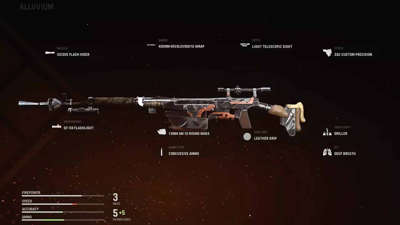 Alluvium - COD Warzone and Vanguard Weapon Blueprint | Call of Duty Alluvium - COD Warzone and Vanguard Weapon Blueprint | Call of Duty