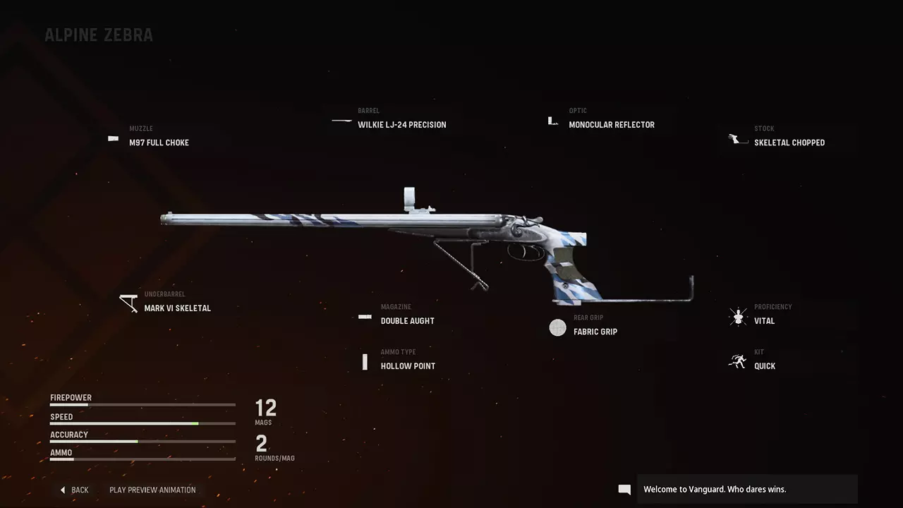 Alpine Zebra - COD Warzone and Vanguard Weapon Blueprint | Call of Duty Alpine Zebra - COD Warzone and Vanguard Weapon Blueprint | Call of Duty