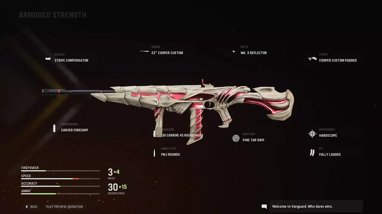 Armored Strength - COD Warzone and Vanguard Weapon Blueprint | Call of Duty