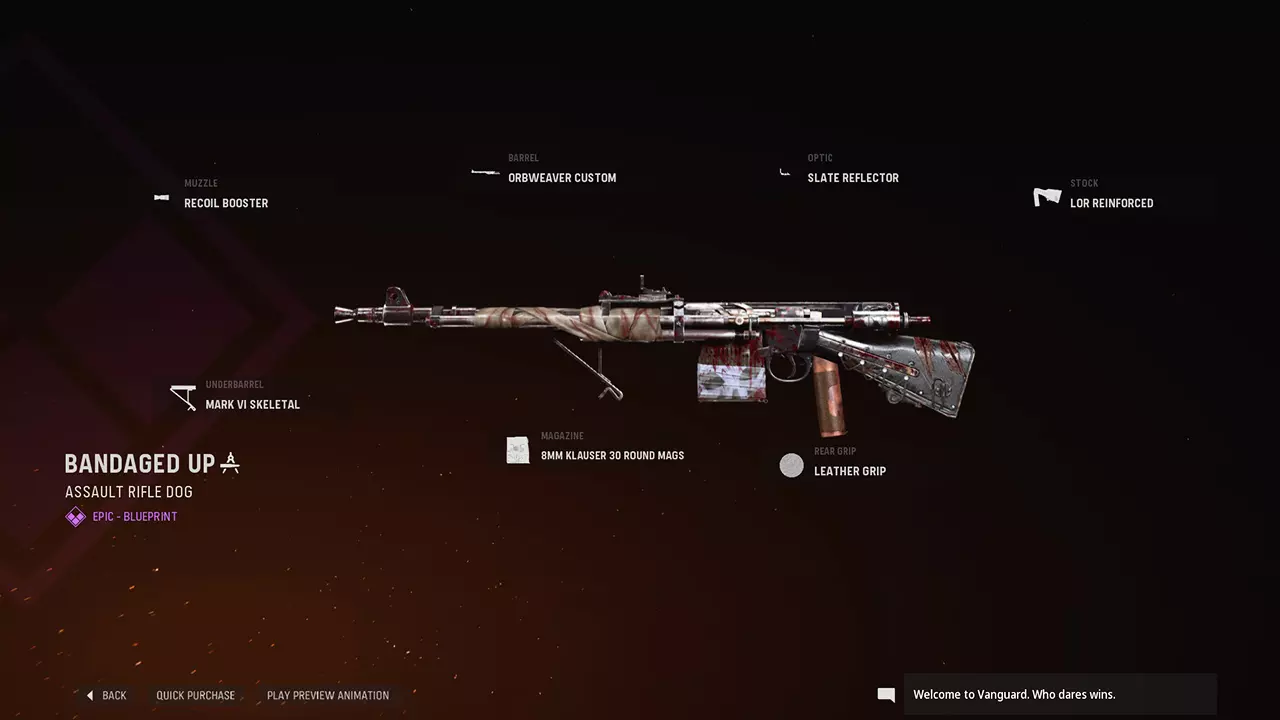 Bandaged Up - COD Warzone and Vanguard Weapon Blueprint | Call of Duty