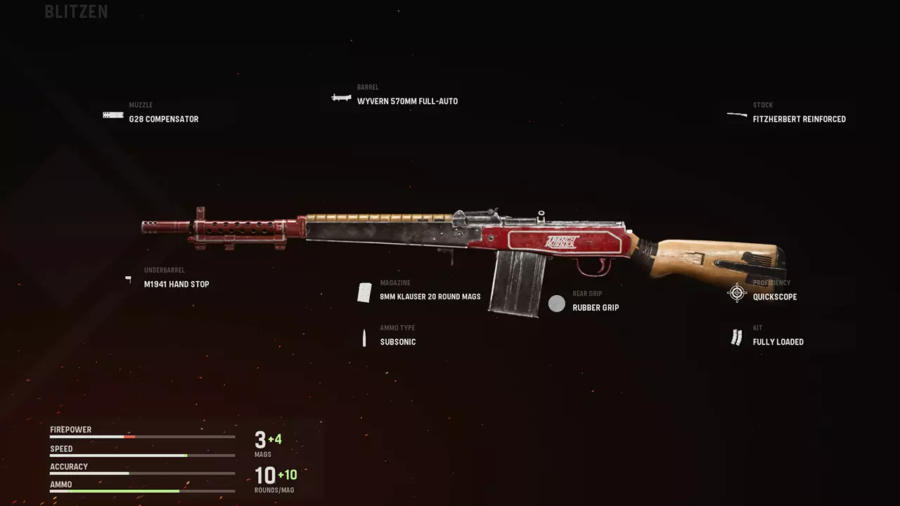 Blitzen - COD Warzone and Vanguard Weapon Blueprint | Call of Duty Blitzen - COD Warzone and Vanguard Weapon Blueprint | Call of Duty