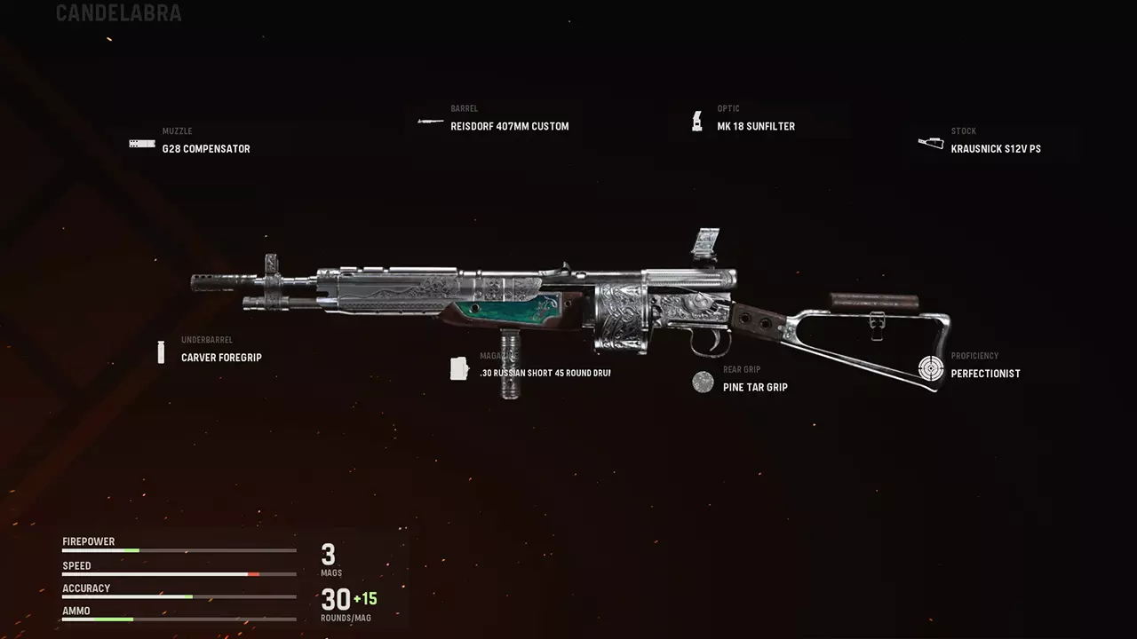 Candelabra - COD Warzone and Vanguard Weapon Blueprint | Call of Duty Candelabra - COD Warzone and Vanguard Weapon Blueprint | Call of Duty