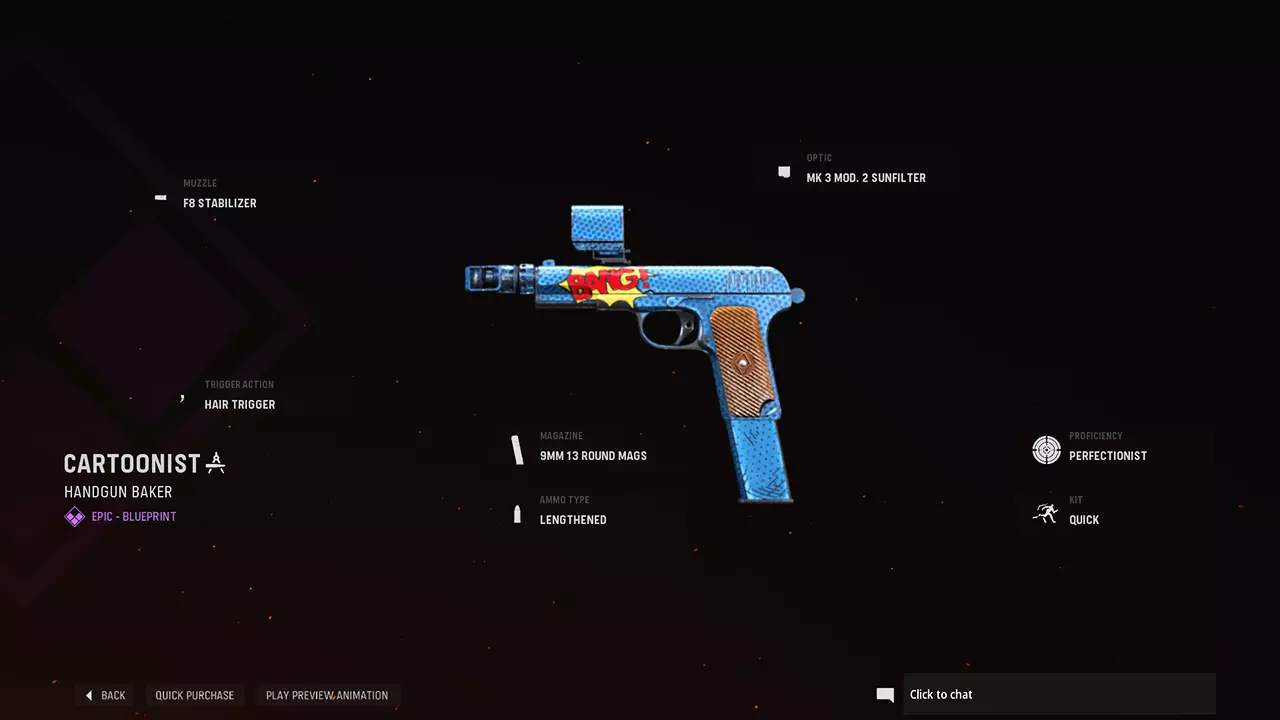 Cartoonist - COD Warzone and Vanguard Weapon Blueprint | Call of Duty