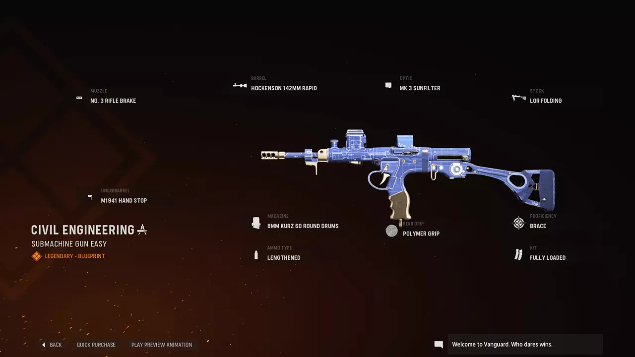 Civil Engineering - COD Warzone and Vanguard Weapon Blueprint | Call of Duty Civil Engineering - COD Warzone and Vanguard Weapon Blueprint | Call of Duty