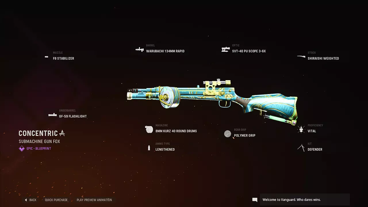 Concentric - COD Warzone and Vanguard Weapon Blueprint | Call of Duty Concentric - COD Warzone and Vanguard Weapon Blueprint | Call of Duty
